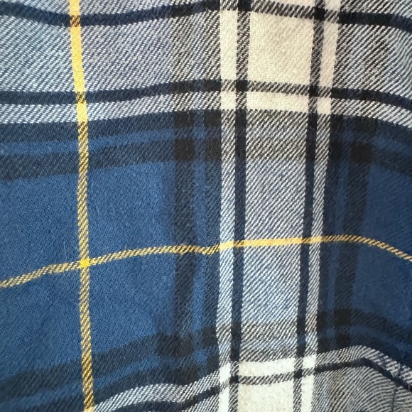 Boys, Abercrombie flannel, blue, black and white - Picture 3 of 3
